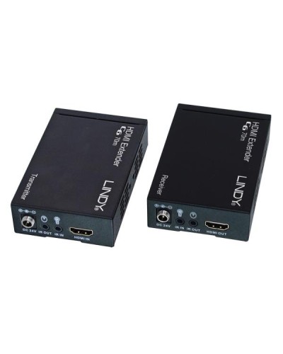 Extender HDBaseT HDMI IR Cat.6 70m 4K Ultra HD