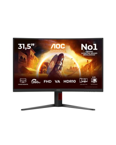 Monitor VA 260Hz Curvo Regolabile in Altezza