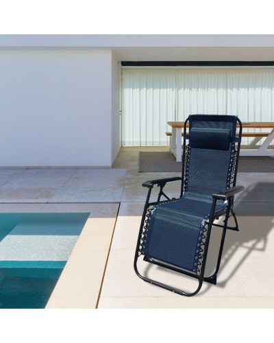 Folding Chair Marbueno Blue 90 x 108 x 66 cm