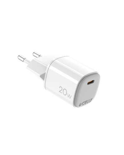 Celly UPTC Caricabatterie da muro 20W GaN USB-C
