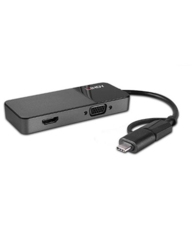 Converter USB 3.0 Tipo A & C a HDMI e VGA