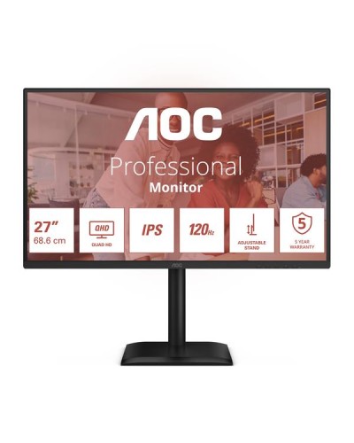 Monitor 27" QHD 120Hz Regolabile in Altezza
