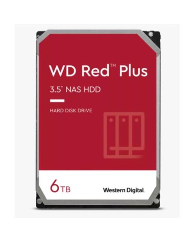 WD Red Plus Hard Disk Interno 3.5" 6TB SATA III per NAS
