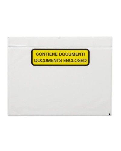 WePACK Buste adesive portadocumenti CF1000 Crystal