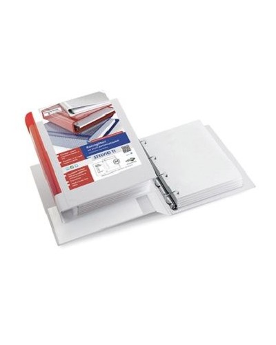 Raccoglitore Stelvio TI 30x42 4 anelli 25mm Bianco