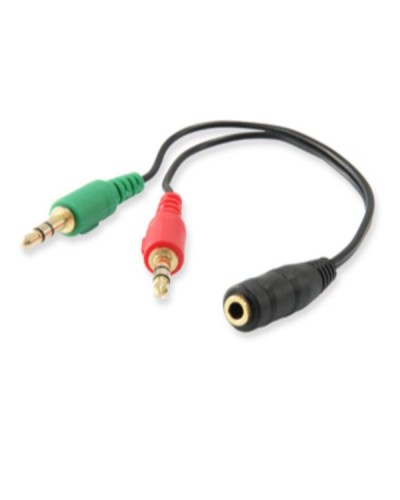 EQUIP Splitter Jack 3.5mm Femmina a 2x Maschio