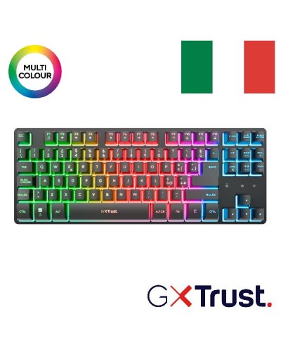 Trust GXT831W Thado TKL Tastiera Gaming Wireless RGB IT Nera