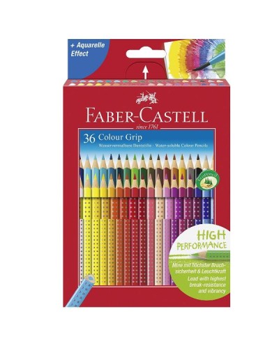 Astuccio 36 matite colorate Colour Grip