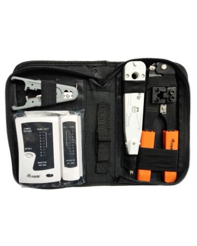 EQUIP Set strumenti di rete con crimpatrice e tester LAN