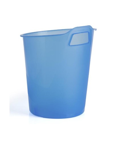 Cestino Gettacarte Blu Trasparente 16,5 lt
