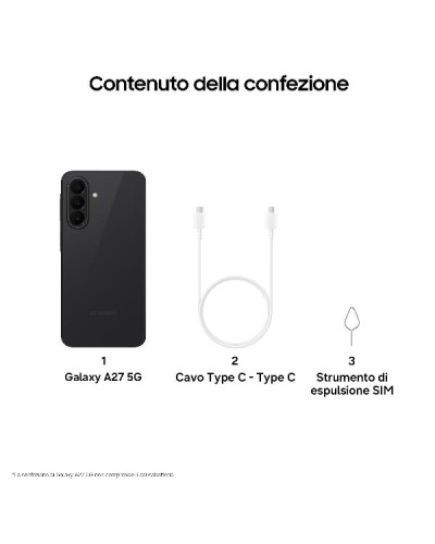 Samsung Galaxy A27 5G 128GB Enterprise Edition Nero