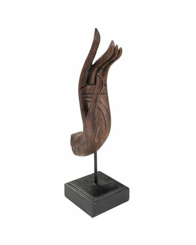 Decorative Figure Alexandra House Living Brown Black Metal Polyresin Hand 12 x 43 x 17 cm