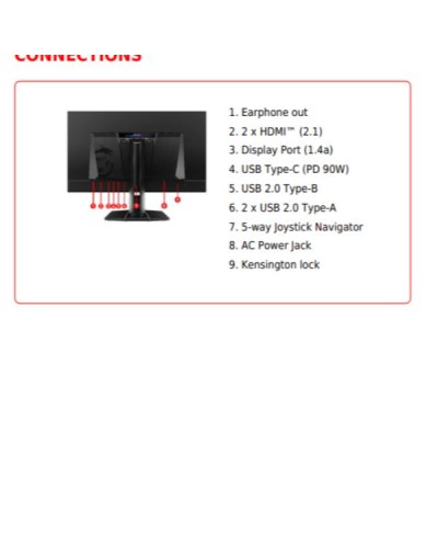 Monitor MSI MPG 321URX QD-OLED 31.5" UHD 240Hz