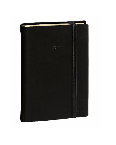Agenda Daily 24 Prest Silk Nera 16x24 cm