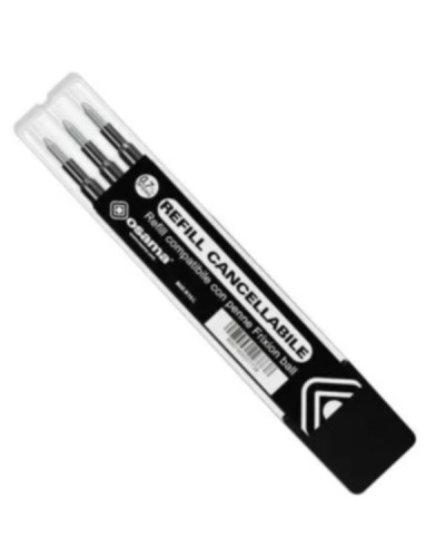 Osama Refill Gel Cancellabile Nero Confezione 3