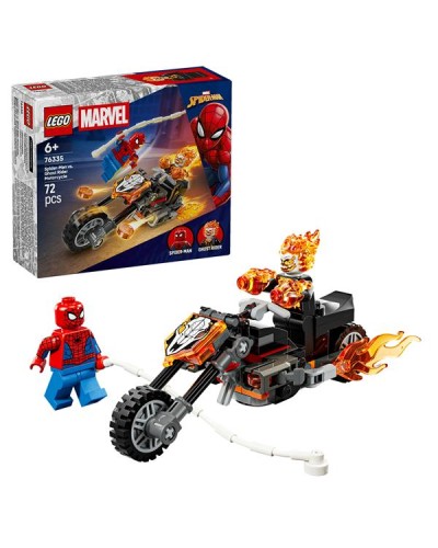 Spider-Man vs. Ghost Rider in motocicletta