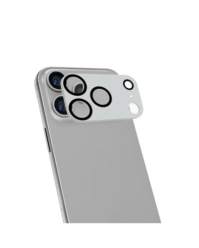 CAMERAPRO1200 - Vetro 9H doppio trattamento per la protezione della fotocamera, match in color, colore Silver, compatibile con 