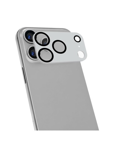 CAMERAPRO1201 - Vetro 9H doppio trattamento per la protezione della fotocamera, match in color, colore Silver, compatibile con 