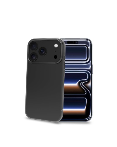 GELSKIN - Cover morbida trasparente nero in TPU compatibile con Apple iPhone 18 Pro/ iPhone 17 Pro [IPHONE 18 CASES]