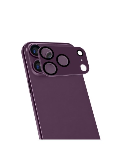 CAMERAPRO1200 - Vetro 9H doppio trattamento per la protezione della fotocamera, match in color, colore Cherry, compatibile con 