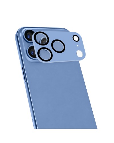 CAMERAPRO1201 - Vetro 9H doppio trattamento per la protezione della fotocamera, match in color,colore Light Blue,compatibile x 