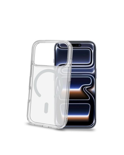 GELSKINMAG - Cover morbida trasparente TPU,compatibile con tecnologia Magsafe,anello magnetico match in color,color Silver per 
