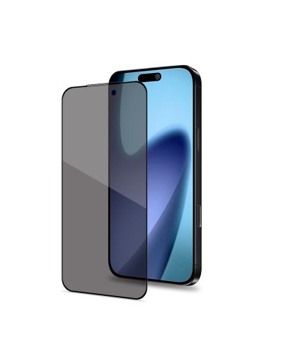 PRIVACY FULL GLASS - Vetro 9H con effetto Privacy e bordo colorato nero compatibile con Apple iPhone 18 Pro Max [IPHONE 18 CASE