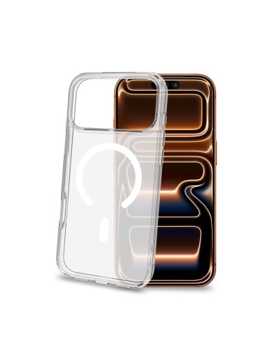 GELSKINMAG - Cover morbida trasparente TPU, compatibile con tecnologia Magsafe, anello magnetico color Bianco per Apple iPhone 