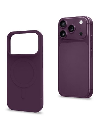 CROMOMAG1200 - Cover in TPU morbido compatibile con la tecnologia Magsafe, colore cherry compatibile con Apple iPhone 18 Pro / 