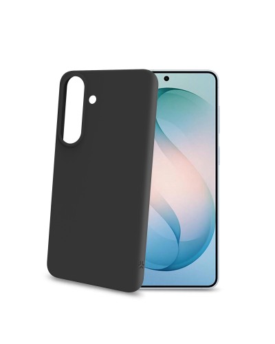 CROMO - Cover in morbido TPU con finitura soft touch colore nero compatibile con Samsung Galaxy S26 FE 5G