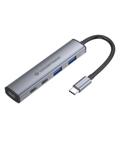 HUB USB 3.2 Gen 1 4-porte, 2 porte USB-C e 2 porte USB-A, 5 Gbps, USB-C PD 100W