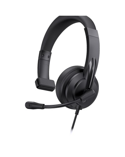 NILOX TECH - CLEARTALK Cuffia Monoaurale USB-C/USB-A con Microfono ENC