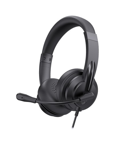 NILOX TECH - CLEARTALK Cuffie Binaurali USB-C/USB-A con Microfono ENC