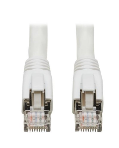 Tripplite cavo Ethernet S/FTP schermato certificato Cat8 25G/40G (RJ45 M/M), PoE, bianco, 1,83 m - N272-006-WH