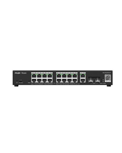 Reyee Cloud Smart Managed Rack Switch 16x1GE PoE+ 2xRJ45/SFP 250W Power Budget