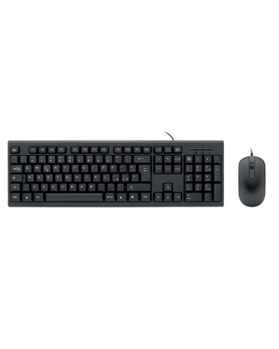 NILOX TECH - Kit Tastiera e Mouse Ottico USB 1000 DPI - Layout Italiano