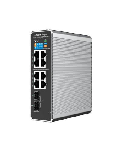 Reyee Cloud L2 Full Managed Industrial Switch IP40. 8x1GE PoE+ 240W 2xSFP