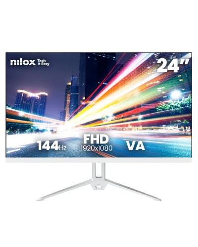 NILOX TECH - Monitor 24" 144Hz/Full HD/HDMI/VGA - Bianco