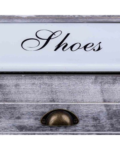 Shoe Rack Alexandra House Living White 28 x 58 x 50 cm 1 drawer