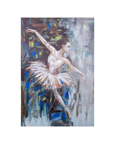 Alexandra House Living Ballerina Wood Frame, 80 x 120 x 3 cm, Classic Wall Decoration
