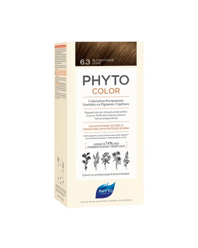 Phyto Phytocolor 6.3 Biondo Scuro Dorato - Tinta Permanente Capelli Erbe Coloranti
