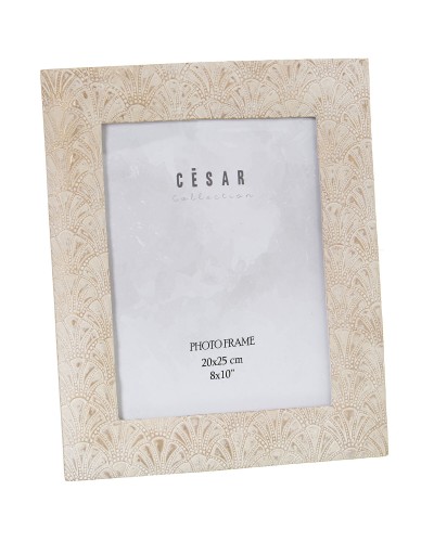 Cadre photo Alexandra House Living Blanc Plastique 27 X 1 X 32 CM