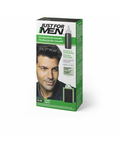 Just For Men Shampoo Colorante Nero 30ml - Copertura Capelli Grigi Rapida
