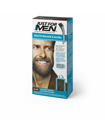 Färgschampo Just For Men Colorante Skägg/mustasch Mörkbrunt 15 ml
