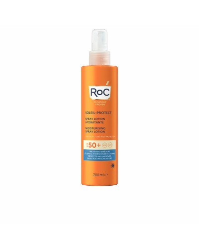 RoC Soleil Protect Spray Hydratant SPF50 - 200ml - Haute Protection Solaire
