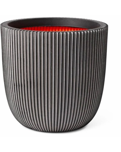 Pot de fleurs Capi Europe en plastique, diamètre 43 cm, résistant aux intempéries.
