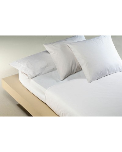 Drap de lit supérieur double IRIS de Hosteline | Blanc et Doux | Dimensions 250x300 cm
