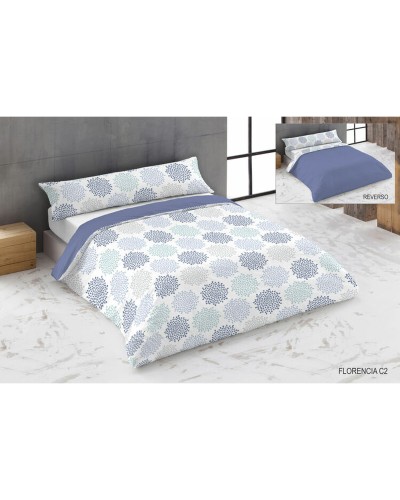 Bettwäsche-Set Hosteline FLORENCIA 3-teilig, Azzurro Osimano, Mikrofaser-Füllung
