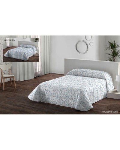 Hosteline MARGARITA Bettwäsche-Set, Azzurro Osimano (Hellblau), 3-teilig, Weicher Baumwollstoff
