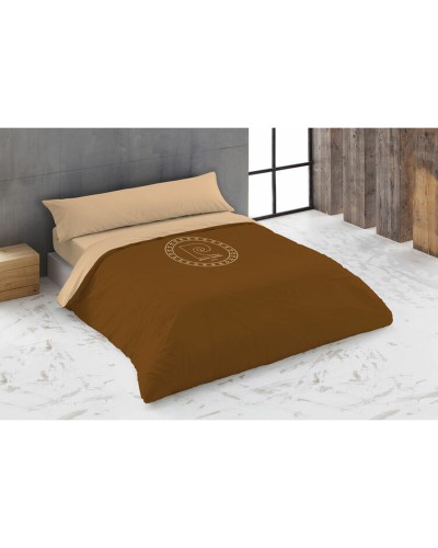 Dekbedovertrek set Hosteline LOGO Beige Bed van 180 260 x 240 cm 4 Onderdelen